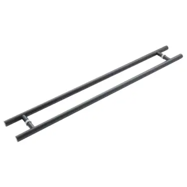 Click Here To Enlarge This Photo Of JMB521C Frelan Hardware Three One Six Guardsman Pull Handles 1200mm x 32mm x 1000mm (Back to Back) Matt Black