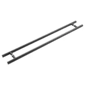 JMB521C Frelan Hardware Three One Six Guardsman Pull Handles 1200mm x 32mm x 1000mm (Back to Back) Matt Black