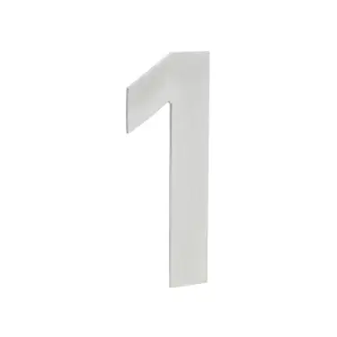 Click Here To Enlarge This Photo Of JNSS-1 Frelan Hardware Satin Stainless Steel 150mm Numeral No.1