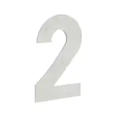 JNSS-2 Frelan Hardware Satin Stainless Steel 150mm Numeral No.2