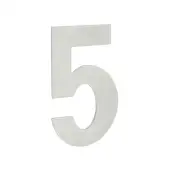 JNSS-5 Frelan Hardware Satin Stainless Steel 150mm Numeral No.5