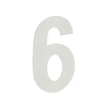 Click Here To Enlarge This Photo Of JNSS-6&9 Frelan Hardware Satin Stainless Steel 150mm Numeral No.6&9