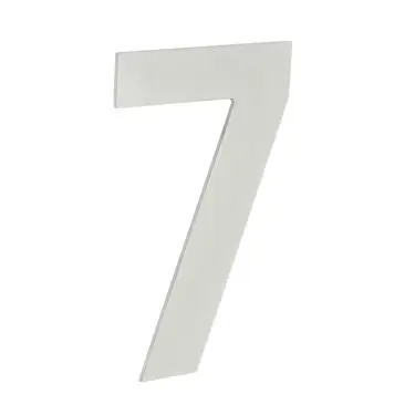 Click Here To Enlarge This Photo Of JNSS-7 Frelan Hardware Satin Stainless Steel 150mm Numeral No.7