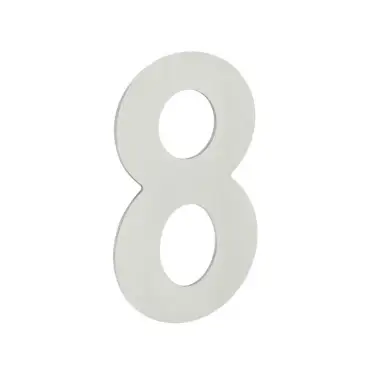 Click Here To Enlarge This Photo Of JNSS-8 Frelan Hardware Satin Stainless Steel 150mm Numeral No.8