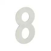 JNSS-8 Frelan Hardware Satin Stainless Steel 150mm Numeral No.8