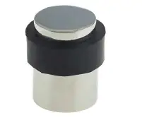 JPS06 Frelan Hardware Polished Stainless Steel Floor Mounted Door Stop (No Rose)  40x30mm