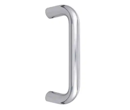 Click Here To Enlarge This Photo Of JPS119A Frelan Hardware Polished Stainless Steel (G304) 150mm x 19mm D Shape Pull Handles (Bolt Through)