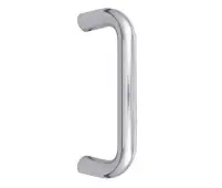 JPS119A Frelan Hardware Polished Stainless Steel (G304) 150mm x 19mm D Shape Pull Handles (Bolt Through)