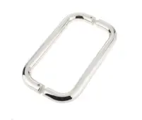JPS123A Frelan Hardware Polished Stainless Steel (G304) 225mm x 22mm D Shape Pull Handles (Back to Back)