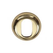 V4003-PB Heritage Brass Oval Profile Cylinder Escutcheon Polished Brass Finish