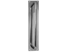 JPS1601 Frelan Hardware Polished Stainless Steel 225mm Pull Handle on 305mm x 75mm Plate