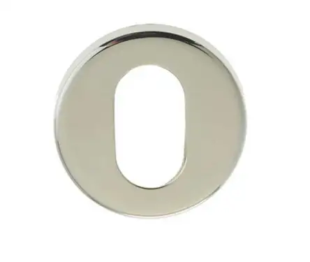 Click Here To Enlarge This Photo Of JPS17 Frelan Hardware Polished Stainless Steel (G304) Oval Profile Escutcheon 52x8mm