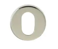 JPS17 Frelan Hardware Polished Stainless Steel (G304) Oval Profile Escutcheon 52x8mm