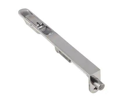 Click Here To Enlarge This Photo Of JPS51R Frelan Hardware Polished Stainless Steel Lever Action Flush Bolt (Radius Forend) 200mm x 20mm