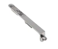 JPS51R Frelan Hardware Polished Stainless Steel Lever Action Flush Bolt (Radius Forend) 200mm x 20mm
