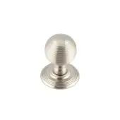 JR8MSN Frelan Hardware Jedo Reeded Mortice Door Knobs 62mm Satin Nickel