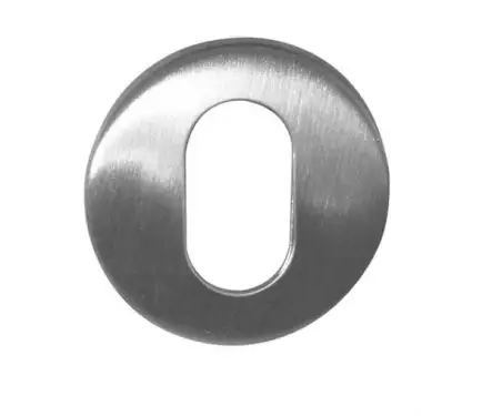 Click Here To Enlarge This Photo Of JSS04 Frelan Hardware Satin Stainless Steel (G304) Oval Profile Escutcheon 52x5mm