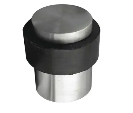 Click Here To Enlarge This Photo Of JSS06 Frelan Hardware Satin Stainless Steel Floor Mounted Door Stop (No Rose)  40x30mm