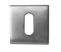 JSS10 Frelan Hardware Satin Stainless Steel Square Standard Keyway Escutcheon 52mm x 52mm