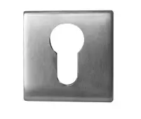 JSS11 Frelan Hardware Satin Stainless Steel Square Euro Profile Escutcheon 52mm x 52mm
