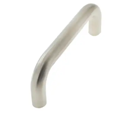 Click Here To Enlarge This Photo Of JSS119E Frelan Hardware Satin Stainless Steel (G304) 600mm x 19mm D Shape Pull Handle (Bolt Through)
