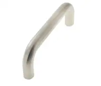 JSS119E Frelan Hardware Satin Stainless Steel (G304) 600mm x 19mm D Shape Pull Handle (Bolt Through)