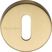 V4007-SB Heritage Brass Key Escutcheon Satin Brass Finish