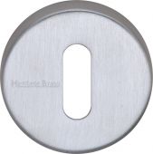 V4007-SC Heritage Brass Key Escutcheon Satin Chrome Finish