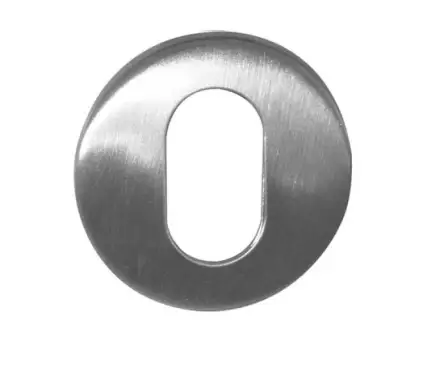 Click Here To Enlarge This Photo Of JSS17 Frelan Hardware Satin Stainless Steel (G304) Oval Profile Escutcheon 52x8mm