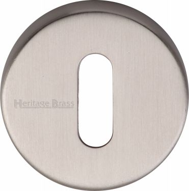Click Here To Enlarge This Photo Of V4007-SN Heritage Brass Key Escutcheon Satin Nickel Finish