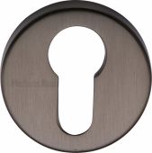 V4008-MB Heritage Brass Euro Profile Cylinder Escutcheon Matt Bronze Finish