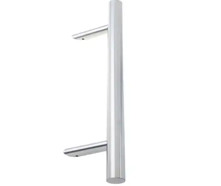 Click Here To Enlarge This Photo Of JSS519A Frelan Hardware Satin Stainless Steel (G304) Cranked Pull Handle 600mm x 32mm x 400mm (Bolt Through)