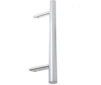 JSS519C Frelan Hardware Satin Stainless Steel (G304) Cranked Pull Handle 1800mm x 32mm x 1600mm (Bolt Through)