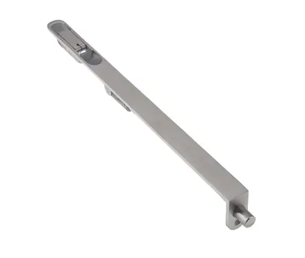 Click Here To Enlarge This Photo Of JSS52R Frelan Hardware Satin Stainless Steel Lever Action Flush Bolt (Radius Forend) 305mm x 20mm