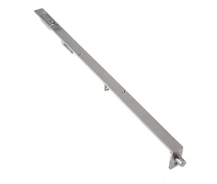 Click Here To Enlarge This Photo Of JSS53 Frelan Hardware Satin Stainless Steel Lever Action Flush Bolt (Square Forend) 457mm x 20mm
