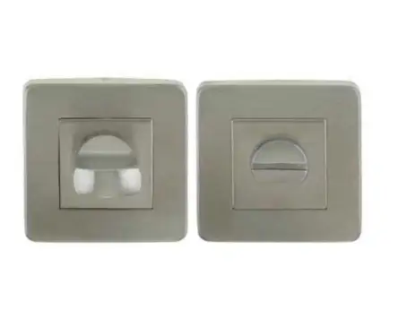 Click Here To Enlarge This Photo Of JSS54 Frelan Hardware Satin Stainless Steel Square Turn & Release without Indicator