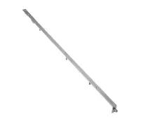 JSS57R Frelan Hardware Satin Stainless Steel Lever Action Flush Bolt (Radius Forend) 914mm x 20mm