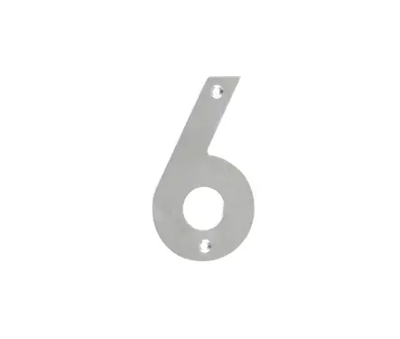 Click Here To Enlarge This Photo Of JSS-6&9 Frelan Hardware 100mm Satin Stainless Steel Numeral No.6&9