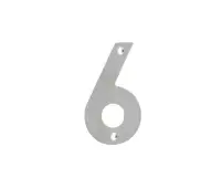 JSS-6&9 Frelan Hardware 100mm Satin Stainless Steel Numeral No.6&9