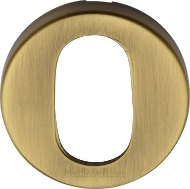 Click Here To Enlarge This Photo Of V4009-AT Heritage Brass Oval Profile Cylinder Escutcheon Antique Brass Finish