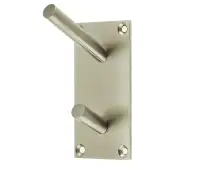 JSS901B Frelan Hardware Satin Stainless Steel Hat & Coat Hook 90x45mm