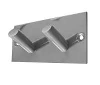 JSS901C Frelan Hardware Satin Stainless Steel Double Robe Hook 90x45mm