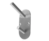 JSS902B Frelan Hardware Satin Stainless Steel Hat & Coat Hook 90x45mm