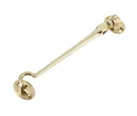 JV110DPB Frelan Hardware Jedo Solid Brass Cabin Hook 150mm Polished Brass