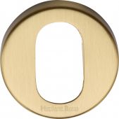 V4009-SB Heritage Brass Oval Profile Cylinder Escutcheon Satin Brass Finish