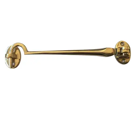 Click Here To Enlarge This Photo Of JV110HPB Frelan Hardware Jedo Solid Brass Cabin Hook 50mm Polished Brass