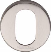 V4009-SN Heritage Brass Oval Profile Cylinder Escutcheon Satin Nickel Finish