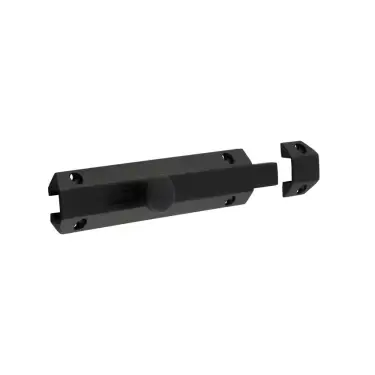 Click Here To Enlarge This Photo Of JV168MB Frelan Hardware Jedo Architectural Slide Door Bolt 150mm x 35mm Matt Black