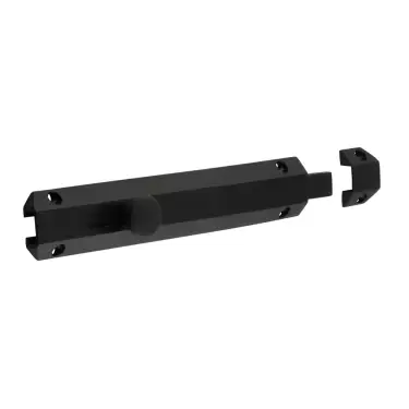 Click Here To Enlarge This Photo Of JV169MB Frelan Hardware Jedo Architectural Slide Door Bolt 200mm x 35mm Matt Black