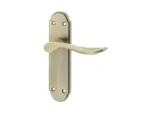 JV191AB Frelan Hardware Jedo Henley Suite Door Handles on Latchplate Antique Brass